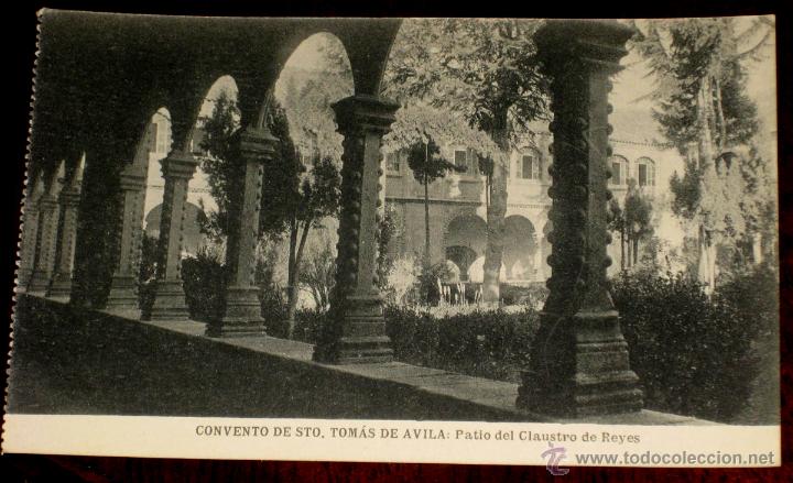 Postales: ANTIGUA POSTAL DEL CONVENTO DE SANTO TOMAS - AVILA - NO CIRCULADA - FOT. HAUSER Y MENET.