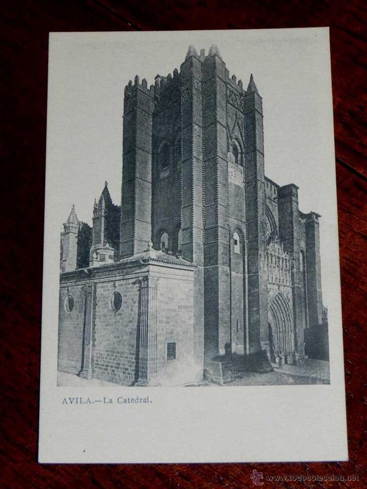 Postales: ANTIGUA POSTAL - AVILA - LA CATEDRAL - NO CONSTA EDITORIAL NI FOTOGRAFO - SIN DIVIDIR - SIN CIRCULAR