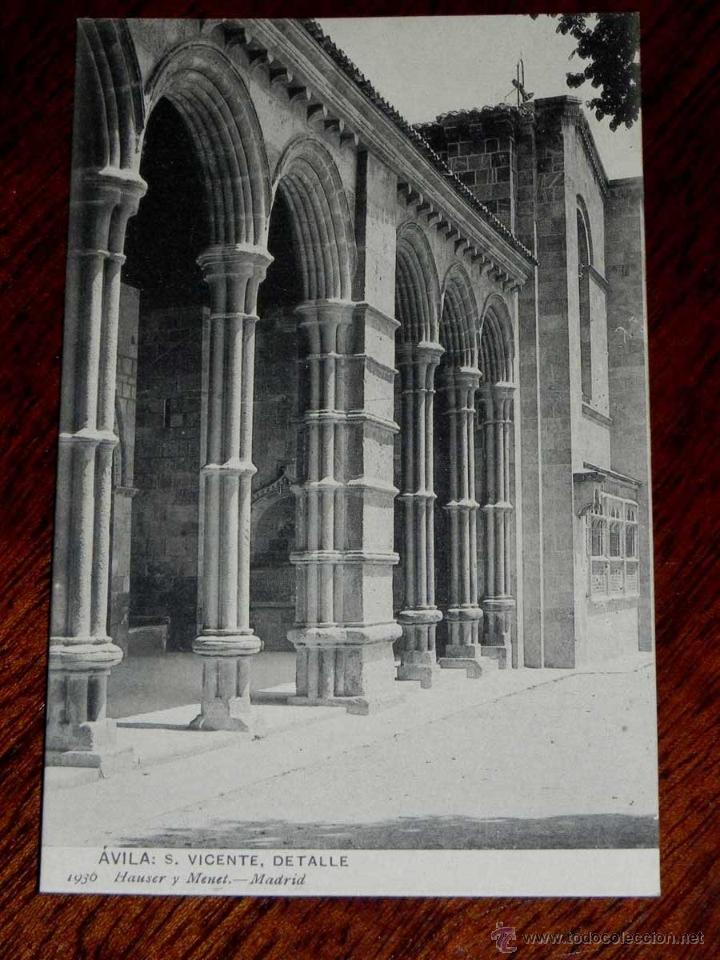 Postales: ANTIGUA POSTAL - AVILA - SAN VICENTE - DETALLE - HAUSER Y MENET - 1936 - SIN CIRCULAR