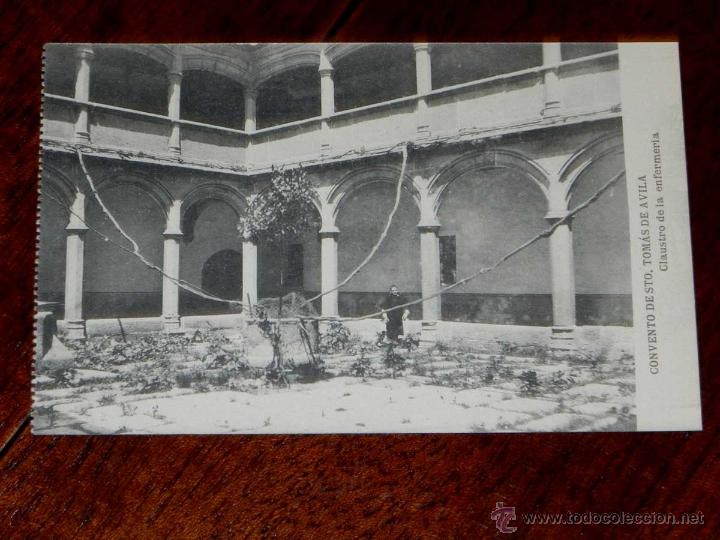 Postales: ANTIGUA POSTAL - AVILA - CONVENTO DE STO. TOMAS DE AVILA - CLAUSTRO DE LA ENFERMERIA - HAUSER Y MENE