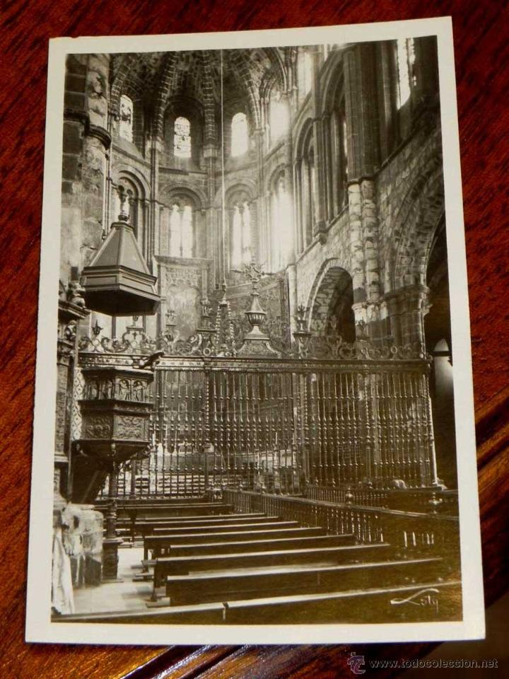 Postales: ANTIGUA FOTO POSTAL - AVILA - CATEDRAL - LA NAVE DESDE EL CORO - LOTY - 5013 - SIN CIRCULAR