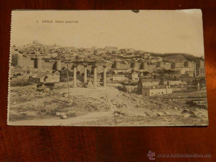 Postales: ANTIGUA POSTAL DE AVILA - VISTA GENERAL - N. 1 - FOT. DE HAUSER Y MENET - NO CIRCULADA.