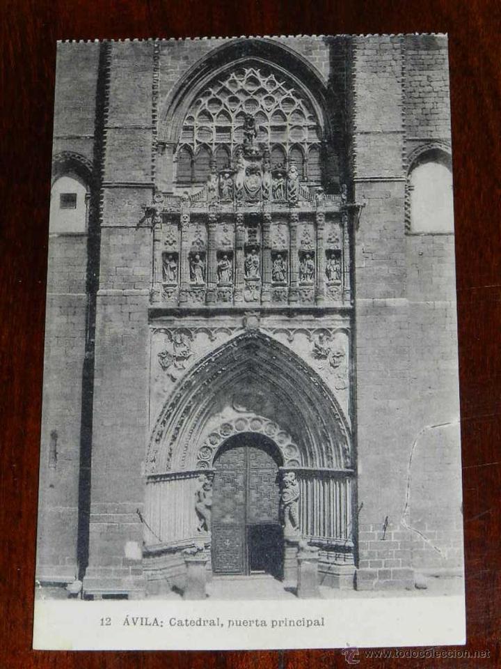 Postales: ANTIGUA POSTAL DE AVILA - LA CATEDRAL - N. 12 - FOT. DE HAUSER Y MENET - NO CIRCULADA.