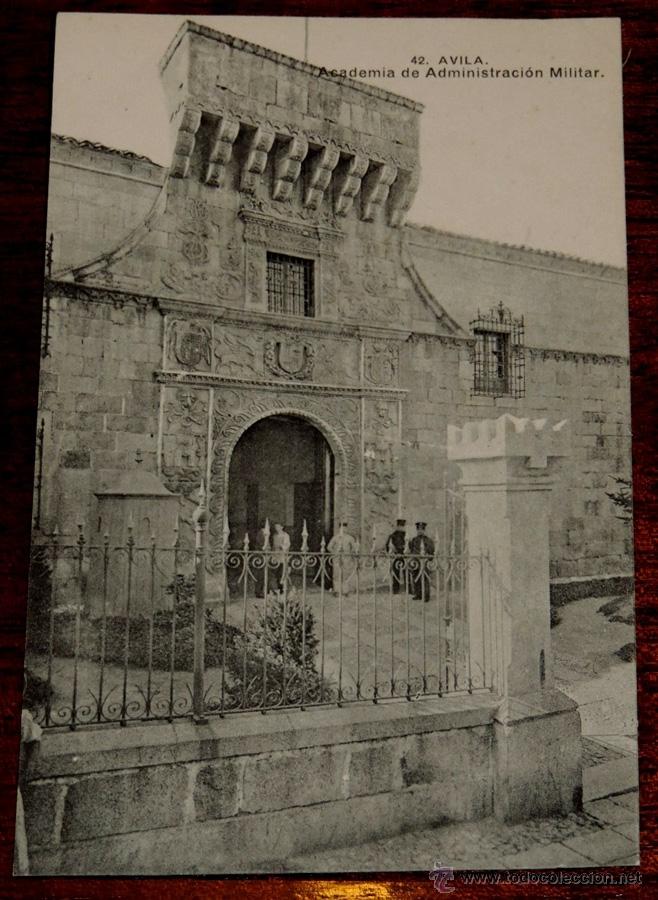 Postales: AVILA, ACADEMIA DE ADMINISTRACION MILITAR, LACOSTE 42, SIN CIRCULAR