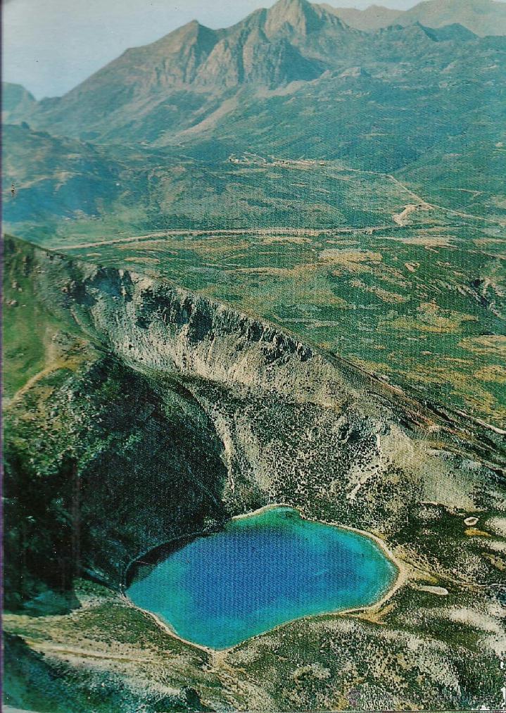 Postales: leon - estacion de monta&ntilde;a san isidro / lago el ausente - n&ordm; 5 - ed. diez - escrita - a&ntilde;o 1974 - x