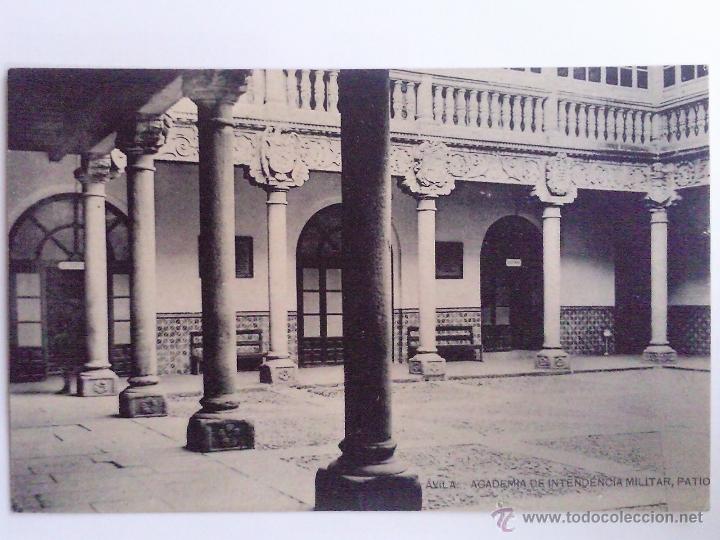 Postales: POSTAL AVILA ACADEMIA DE INTENDENCIA MILITAR, PATIO