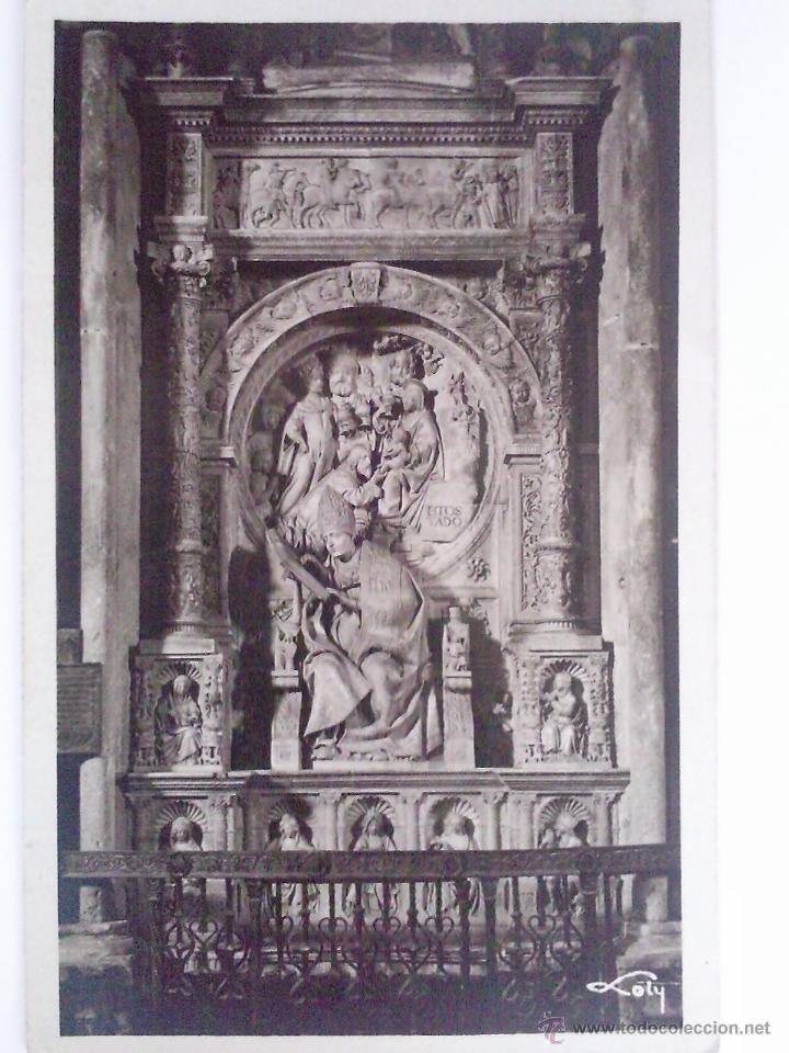 Postales: POSTAL AVILA SEPULCRO DE EL TOSTADO A ESPALDAS DEL ALTAR MAYOR