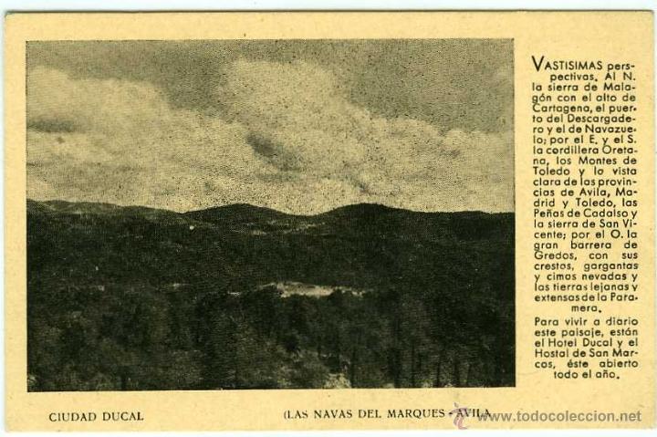 Postales: POSTAL LAS NAVAS DEL MARQUES AVILA CIUDAD DUCAL