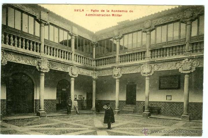 Postales: POSTAL AVILA PATIO ACADEMIA ADMINISTRACION MILITAR