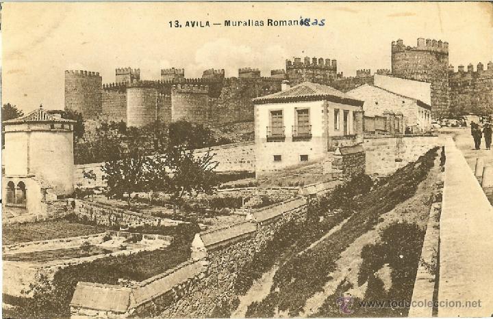 Postales: POSTAL DE LA MURALLA ROMANA DE &Aacute;VILA