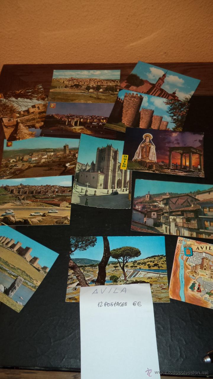 Postales: 13 POSTALES DE AVILA. A&Ntilde;OS 80.