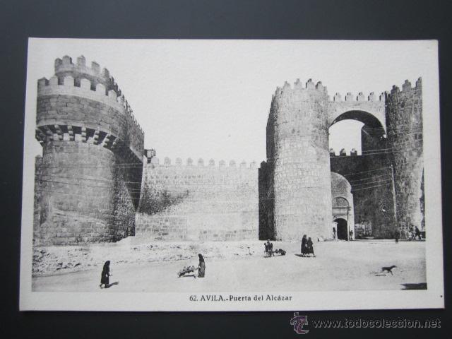 Postales: Postal &Aacute;vila. Puerta del Alc&aacute;zar - Foto 1