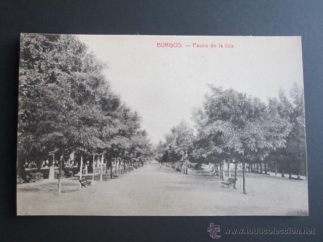Postales: Postal Burgos. Paseo de la Isla. - Foto 1