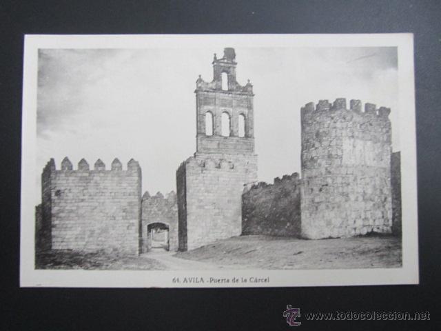 Postales: Postal &Aacute;vila. Puerta de la C&aacute;rcel. - Foto 1