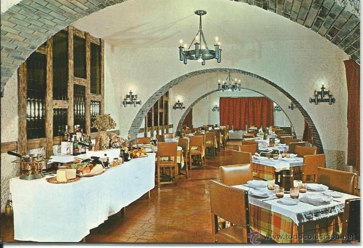 Postales: SORIA.-HOTEL MESON LEONOR .- COMEDOR.-EDICIONES VISTABELLA N&ordm; 1