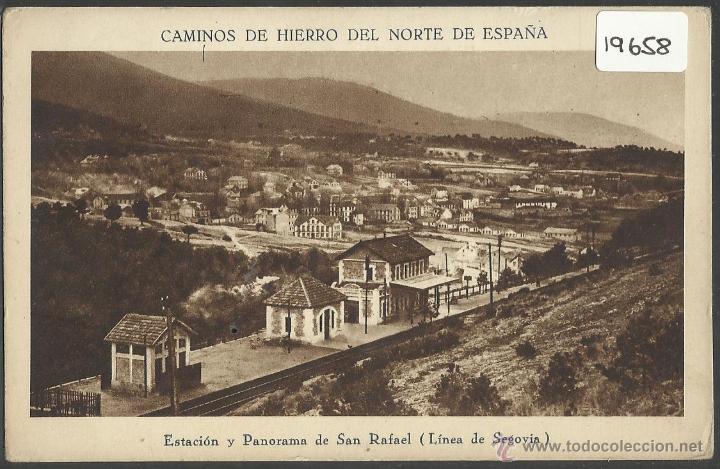 Postcards: SAN RAFAEL - ESTACION Y PANORAMA - HUECOGRABADO MUMBRU - (19658)