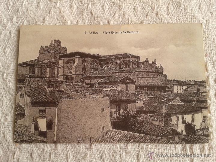 Postales: POSTAL DE AVILA. VISTA ESTE DE LA CATEDRAL. A&Ntilde;OS 60
