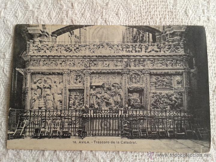 Postales: POSTAL DE AVILA. TRASCORO DE LA CATEDRAL. A&Ntilde;OS 60
