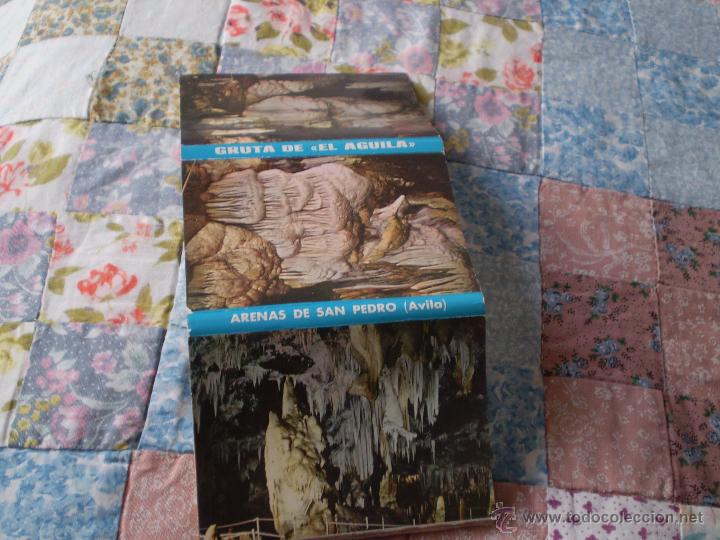 Postales: ANTIGUO CONJUNTO DE 12 POSTALES GRUTA DE EL AGUILA.ARENA DE SAN PEDRO,AVILA 1965