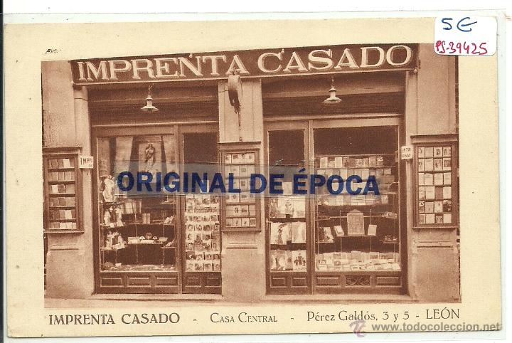 Postales: (PS-39425)POSTA DE LEON-IMPRENTA CASADO - Foto 1