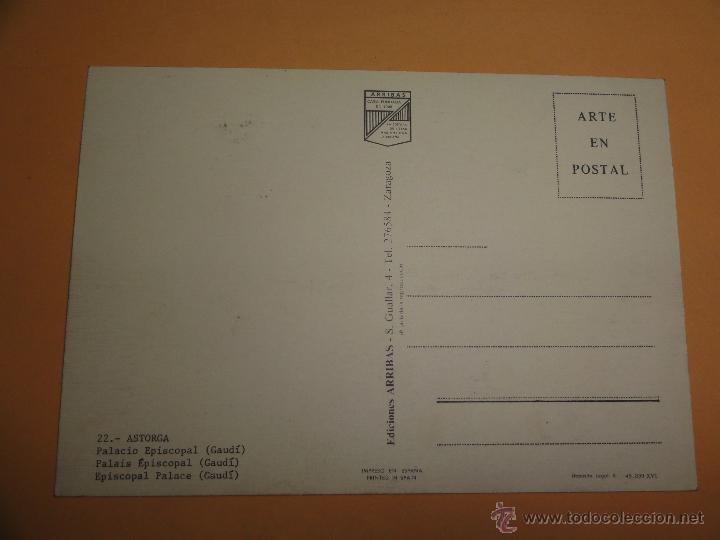 Postales: POSTAL ASTORGA. PALACIO EPISCOPAL - Foto 2