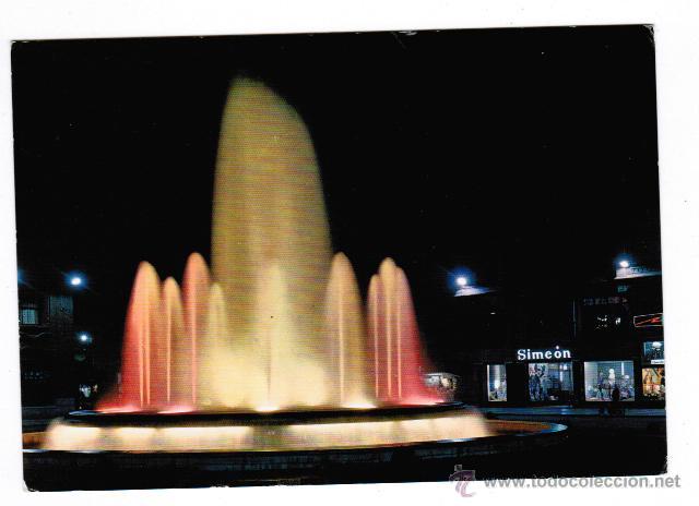 Postales: POSTAL LEON. PLAZA DE STO. DOMINGO. FUENTE MONUMENTAL