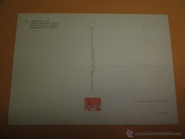 Postales: POSTAL ASTORGA. LEON. PALACIO EPISCOPAL - Foto 2