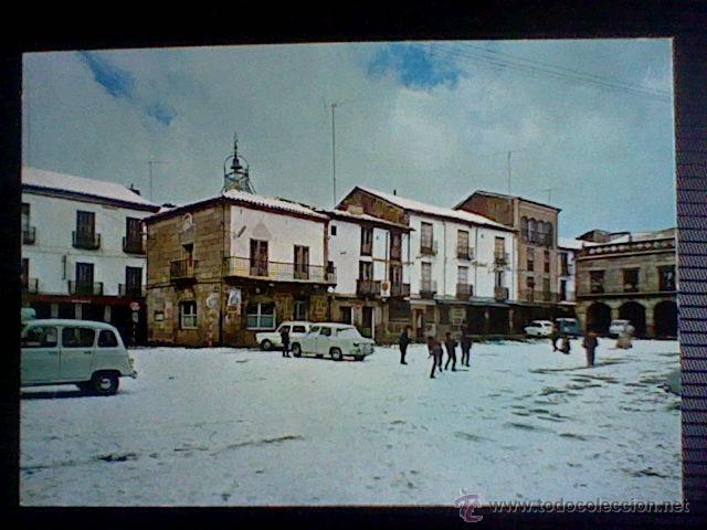 Postales: Plaza Mayor en Invierno Barco Avila Ed Stvdio Bejar n&ordm; 89 sin circular nevada coches clasicos (b18)