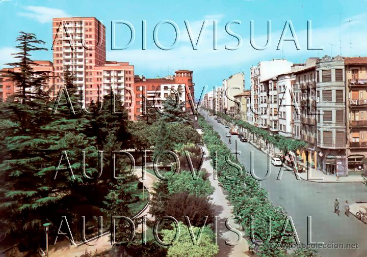 Postales: POSTAL AVENIDA DEL GENERALISIMO Y PARQUE DE CALVO SOTELO - MIRANDA DE EBRO - N&ordm; 6 - ESCRITA