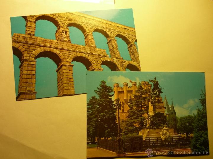 Postales: LOTE SEGOVIA.-ACUEDUCTO .- MONUMENTO DAOIZ Y VELARDE