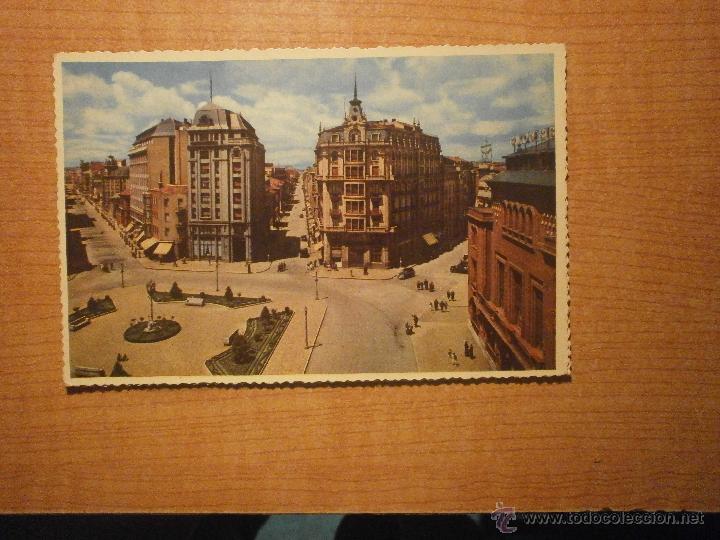 Postales: POSTAL LEON PLAZA DE SANTO DOMINGO SIN CIRCULAR