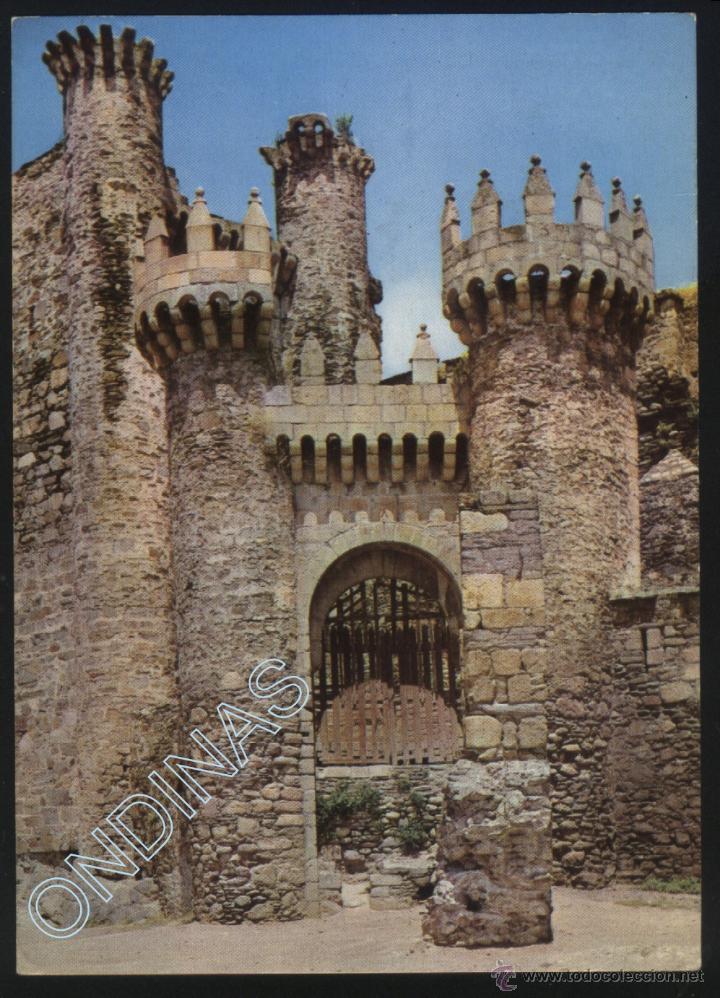 Postales: LE-0023- PONFERRADA (LE&Oacute;N). CASTILLO DE LOS TEMPLARIOS. - Foto 1