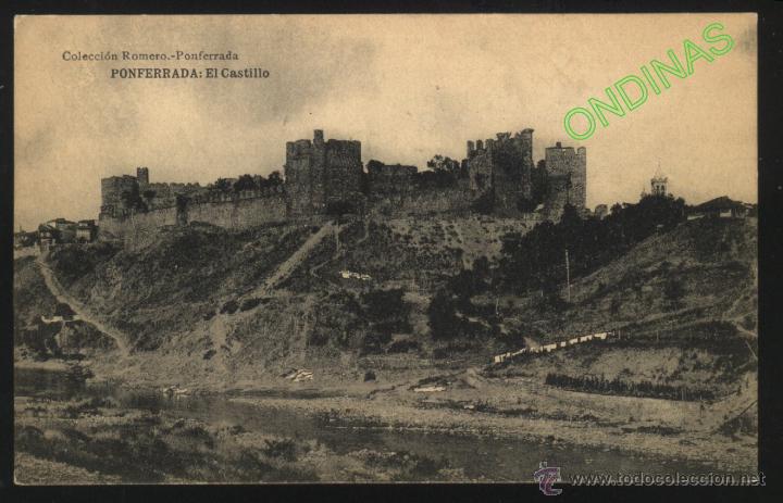 Postales: LE-0060- LE&Oacute;N. PONFERRADA. EL CASTILLO. - Foto 1