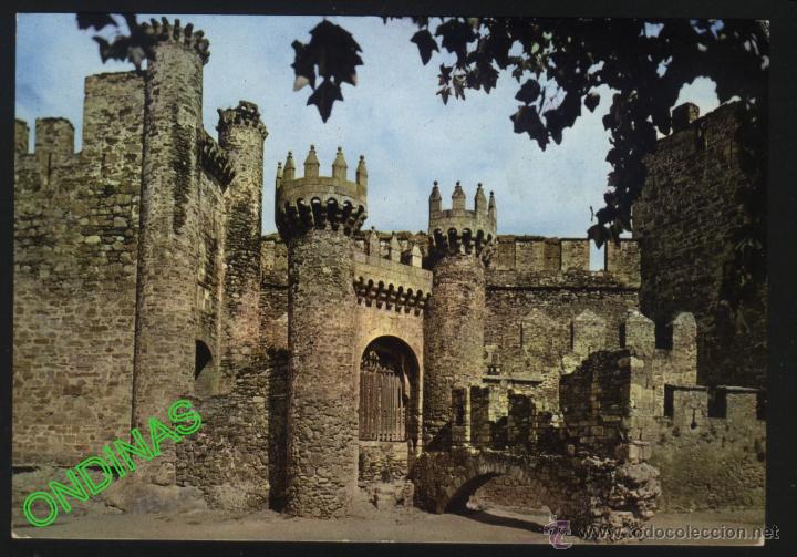 Postales: LE-0095- PONFERRADA (LE&Oacute;N). CASTILLO DE LOS TEMPLARIOS. - Foto 1