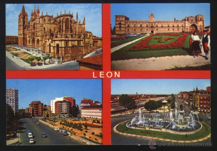 Postales: LE-0131- LE&Oacute;N. VARIAS IM&Aacute;GENES. - Foto 1