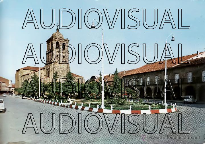 Postales: POSTAL PLAZA DE ESPA&Ntilde;A Y PALACIO DE LOS MARQUESES - AGUILAR DE CAMPOO -PALENCIA -1 - 1968 - SIN USAR