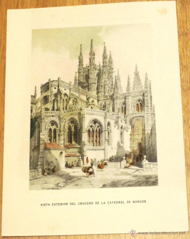 Postales: TARJETA FELICITACI&Oacute;N BANCO DE BILBAO VISTA EXTERIOR DEL CRUCERO DE LA CATEDRAL DE BURGOS A&Ntilde;OS 50