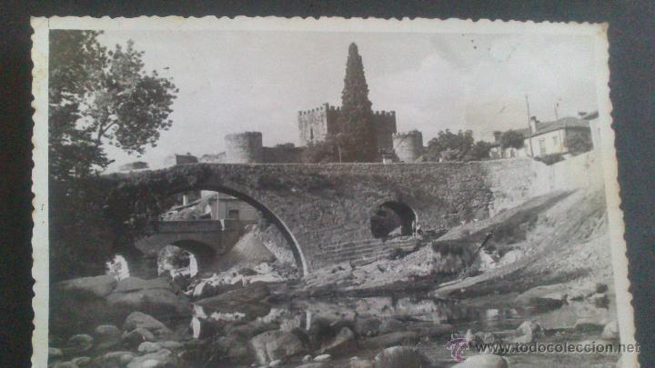 Postales: POSTAL DE ARENAS DE SAN PEDRO (AVILA) PUENTE ROMANO Y CASTILLO DE D. ALVARO DE LUNA