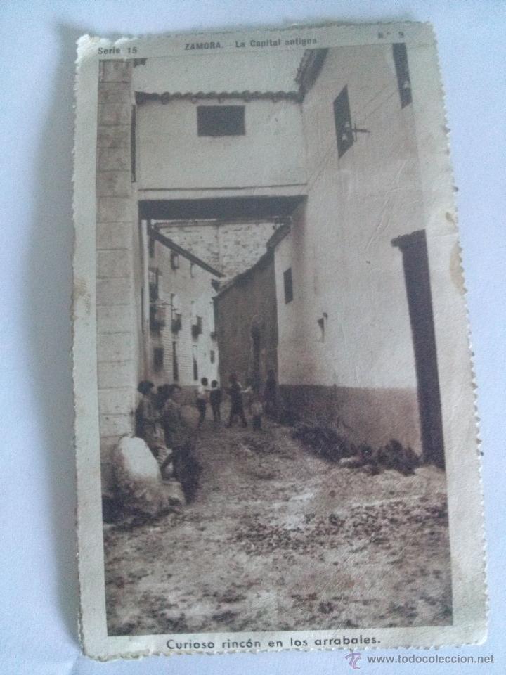 Postales: POSTAL O CROMO ANTIGUO   DE ZAMORA ,CURIOSO RINCON EN LOS ARRABALES