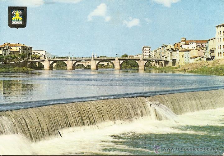 Postales: POSTAL PRESA DEL EBRO Y PUENTE, MIRANDA DE EBRO-BURGOS., SIN CIRCULAR