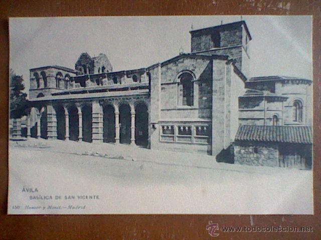 Postales: Avila basilica San Vicente 150 Hauser Menet s/c aprox 1900 (B4)