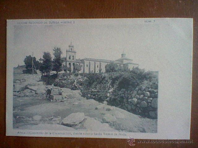Postales: Avila convento Encarnacion Sta Teresa Serie 2 n&ordm; 7 s/c sin dividir REdondo Zu&ntilde;iga