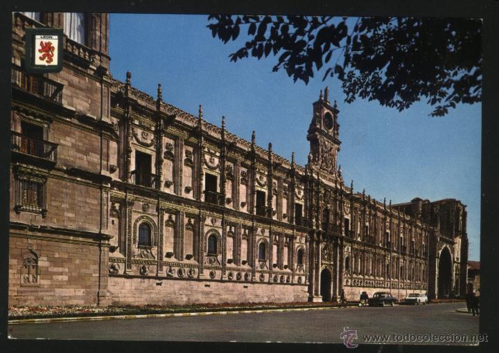 Postales: LE-0196- LE&Oacute;N. HOSTAL SAN MARCOS. - Foto 1