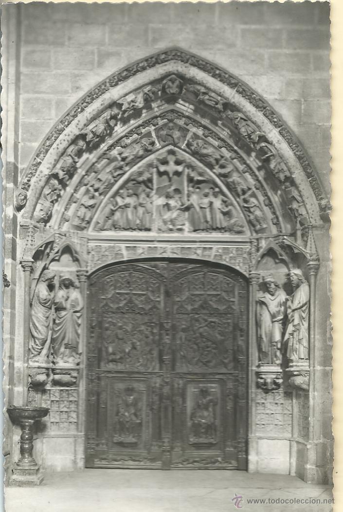 Postales: FOTO POSTAL ANTIGUA CATEDRAL DE BURGOS  PUERTA DEL CLAUSTRO EDC. ARRIBAS  SIN CIRCULAR