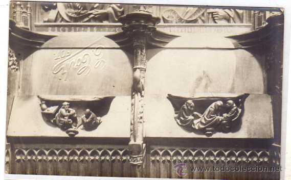 Postkarten: Fotografia tama&ntilde;o postal. Silleria del coro de la Catedral. Foto Corti.