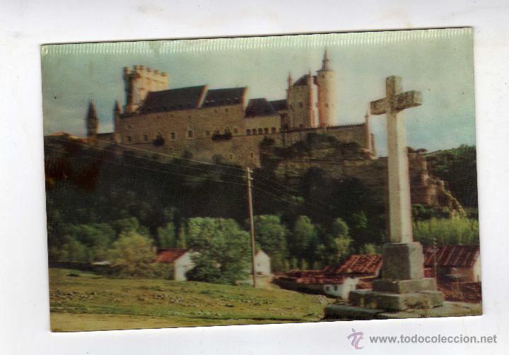 Postales: TARJETA POSTAL 3D DEL ALC&Aacute;ZAR DE SEGOVIA