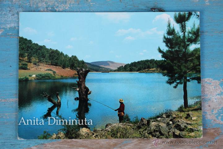 Postales: ANTIGUA POSTAL DE AVILA - EL TIEMBLO - PANTANO TRUCHERO - EN BUEN ESTADO - CIRCULADA -