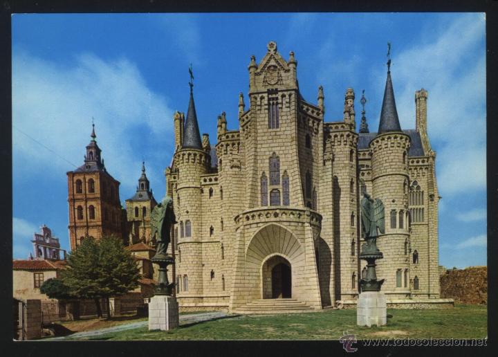 Postales: LE-0222- ASTORGA (LE&Oacute;N) PALACIO DE GAUDI - Foto 1