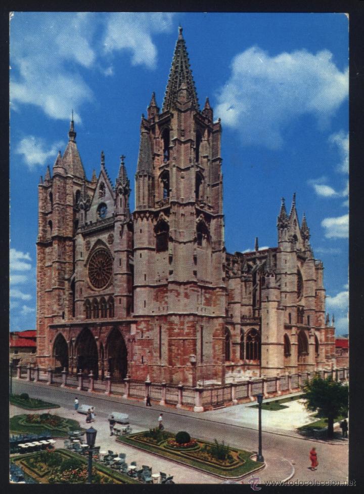 Postales: LE-0228- LE&Oacute;N. CATEDRAL. - Foto 1
