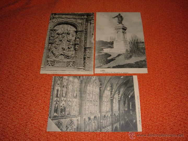 Postales: LOTE ANTIGUAS POSTALES DE LEON